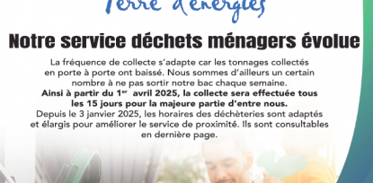 Le service des déchets évolue !