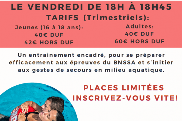 Nouveauté : Préparation au BNSSA