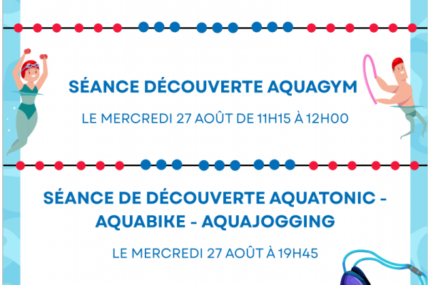 Séance de découverte à la piscine du DUF
