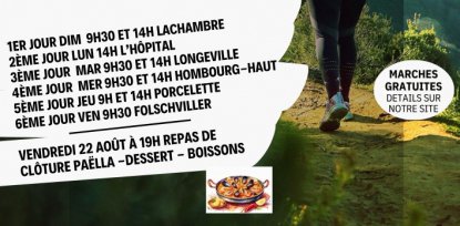 Semaine Marchante organisée par le Club Vosgien de Saint-Avold