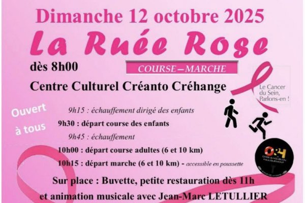 🎀 La Ruée Rose – Course & Marche Solidaire