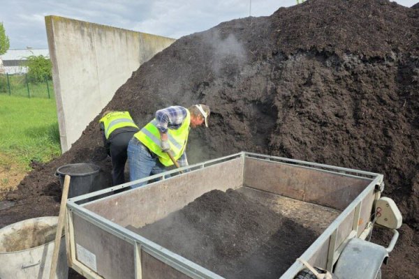 Ouverture de la plateforme d'enlèvement du compost de Faulquemont