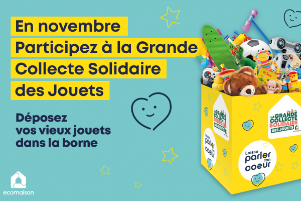 Grande collecte solidaire de jouets du 1er au 30 novembre 2025