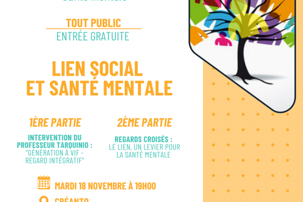 Conférence publique : Lien Social et Santé Mentale