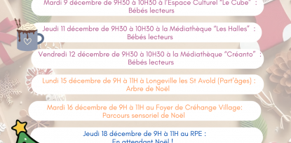 Programme de décembre 2025 au RPE du DUF