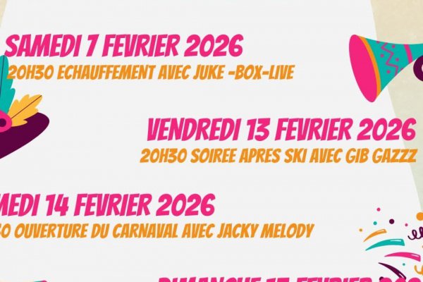 CARNAVAL DE BAMBI 2026 – PRÉVENTES !