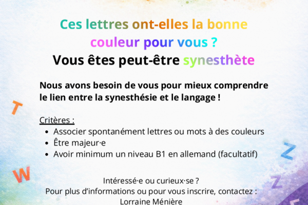 Etude en sciences du langage (ICAR, ENS de Lyon)