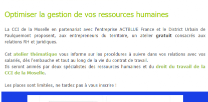 Atelier juridique et RH