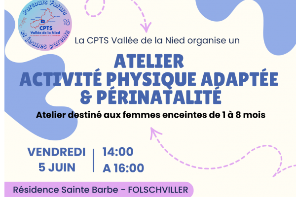 Atelier APA & Périnatalité à Folschviller !