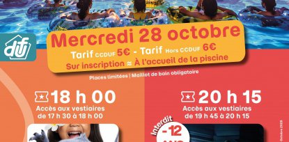 Aquaciné à la piscine districale !