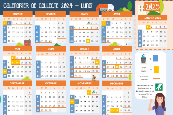 Ordures ménagères : les calendriers de collecte 2024 sont en ligne
