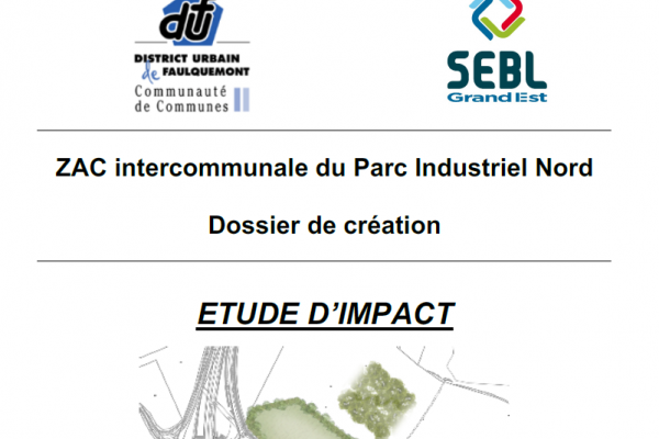 Mise à disposition projet ZAC intercommunale du parc industriel nord